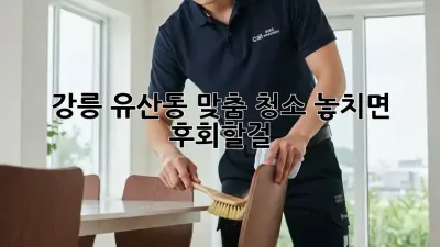 강릉 유산동 맞춤 청소🧹✨ 놓치면 후회할걸? 😉